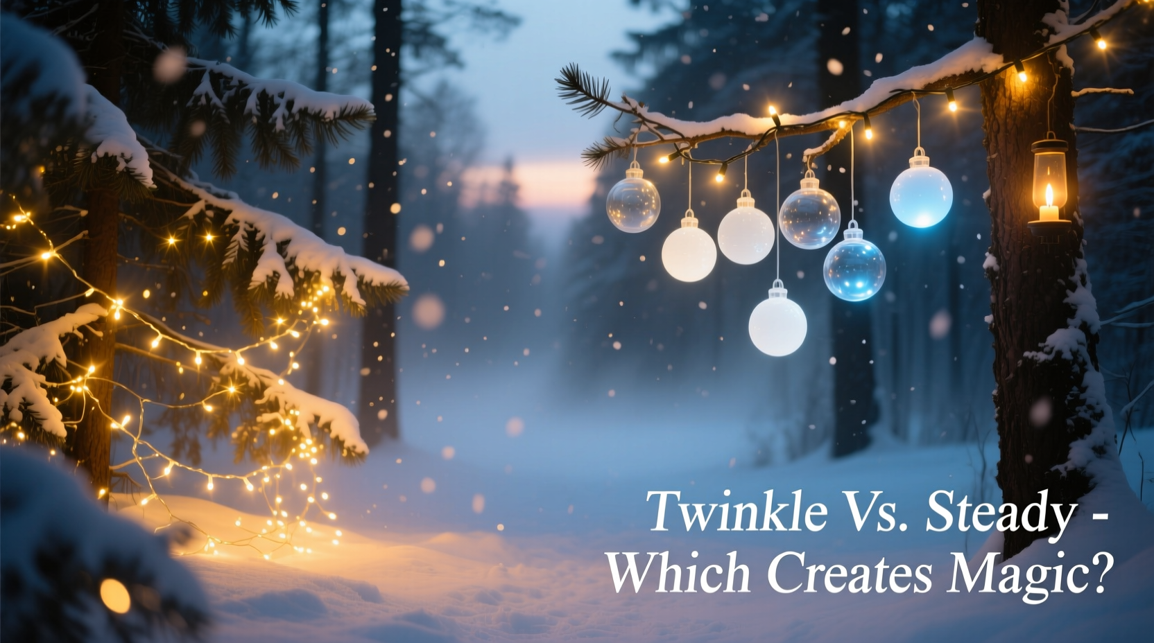 are twinkle lights better than steady burn for creating a magical atmosphere