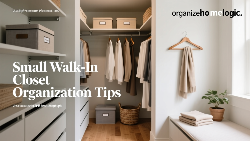 Small Walk-In Closet Organization Tips