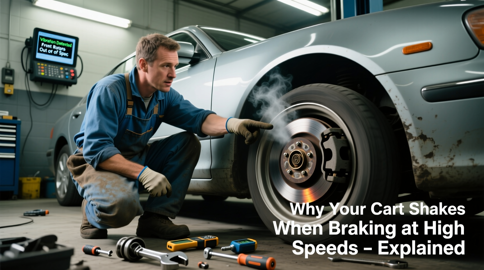 why does my car shake when braking at high speeds mechanic explainers