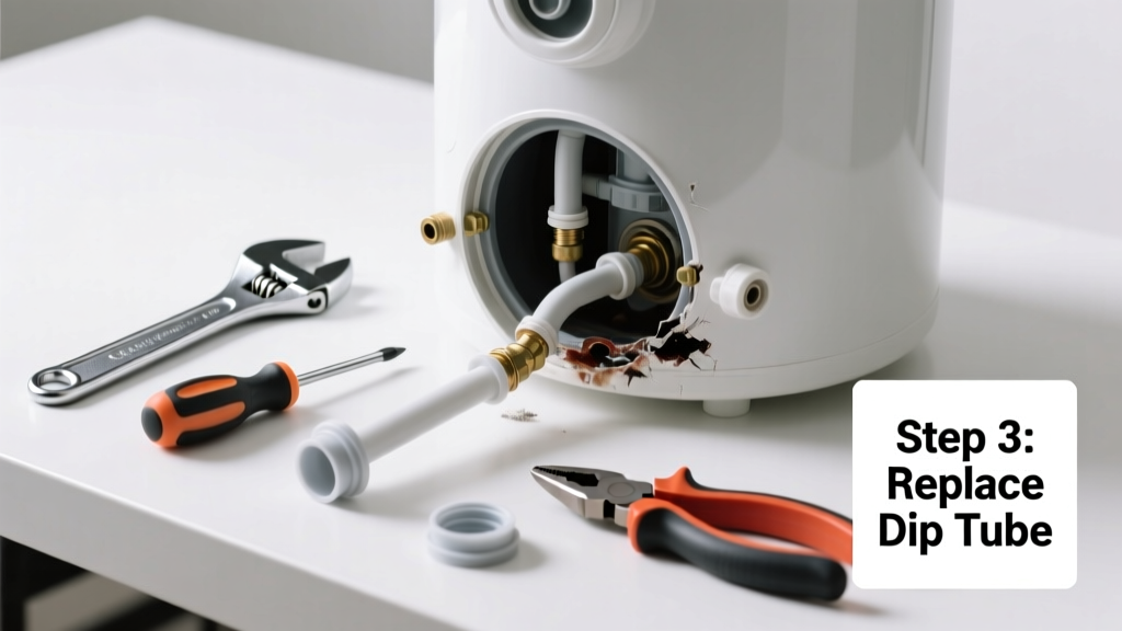 How to Replace a Broken Water Heater Dip Tube