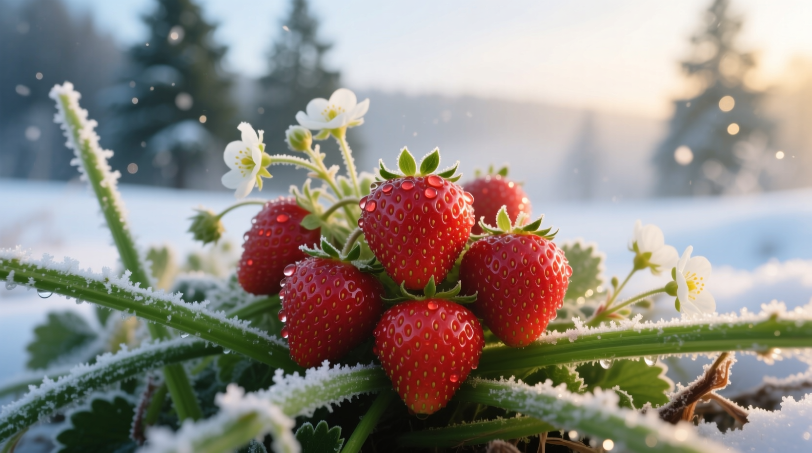 winter greenstalk strawberries