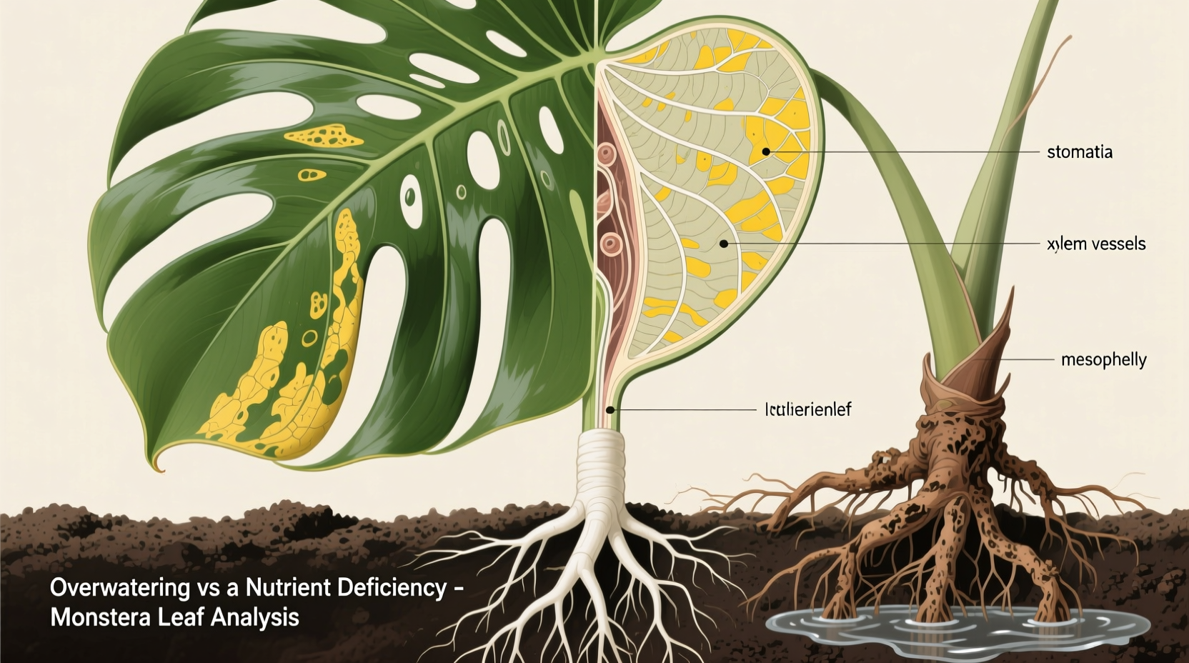 why is my monstera turning yellow overwatering vs nutrient deficiency explained