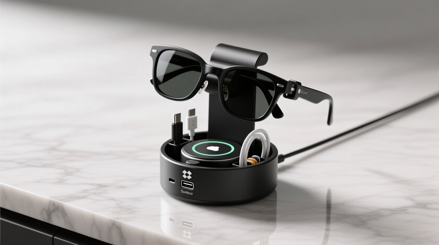 sunglass holders icloud dropbox and cable storage