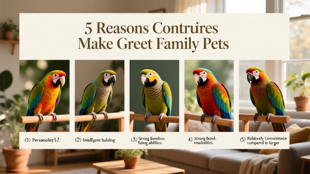 5 Reasons Conures Make Great Family Pets