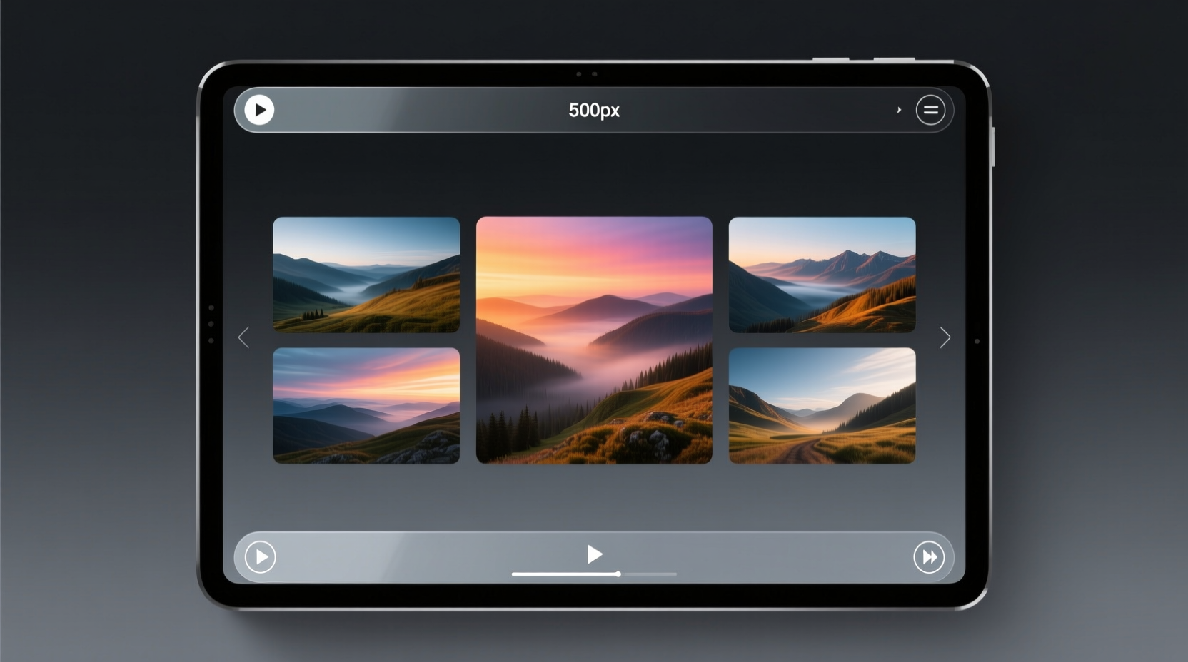 500px for ipad is a gorgoeus photo browser and slidesho