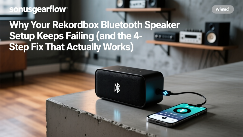Rekordbox Dual Bluetooth Speakers: The Real Fix