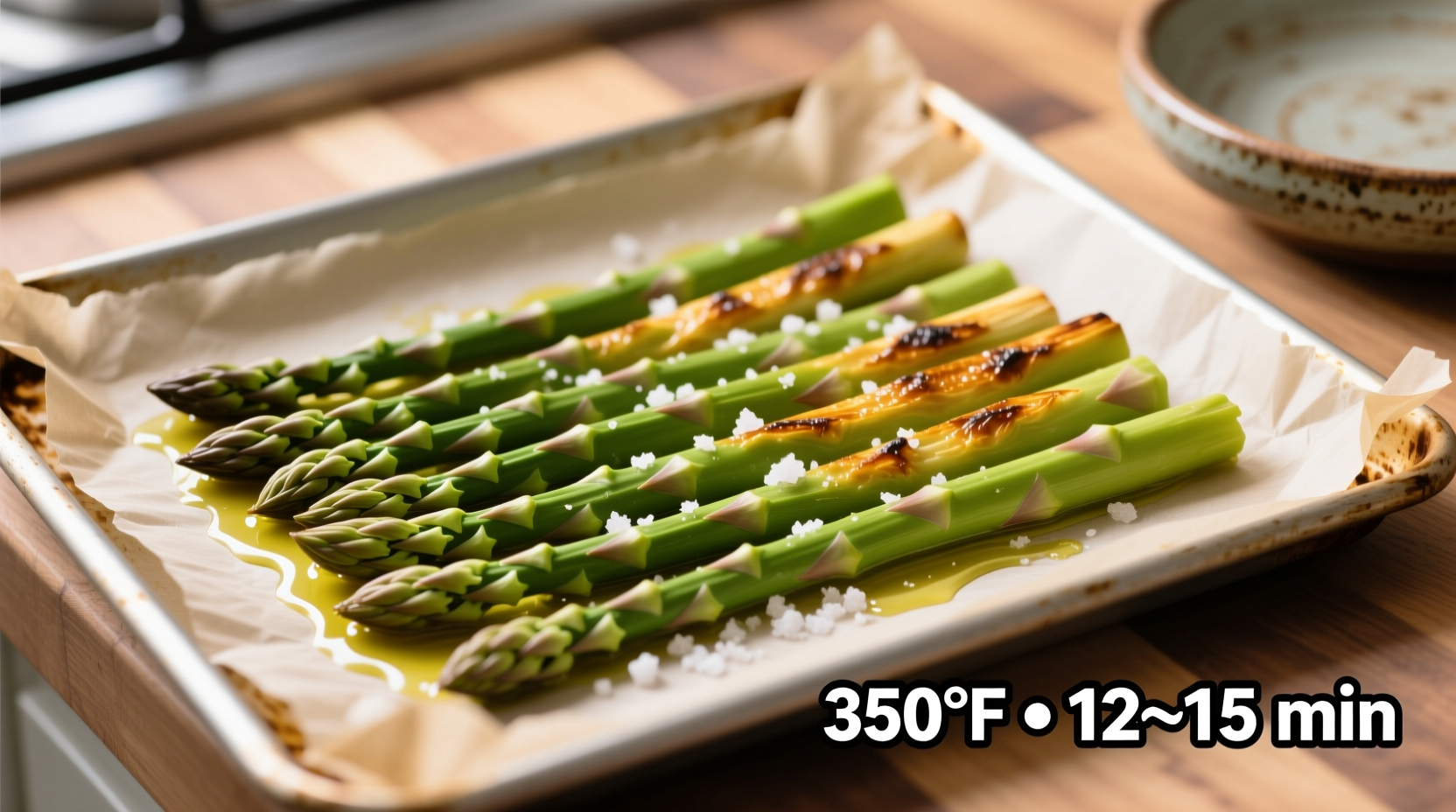 how long to cook asparagus at 350