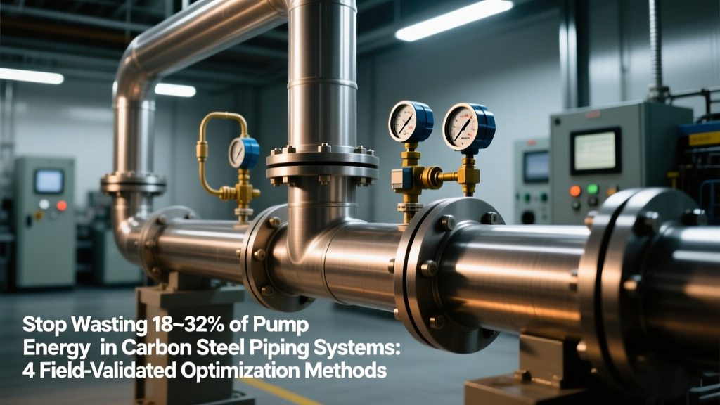 Save 18–32% Pump Energy in Carbon Steel Piping Systems