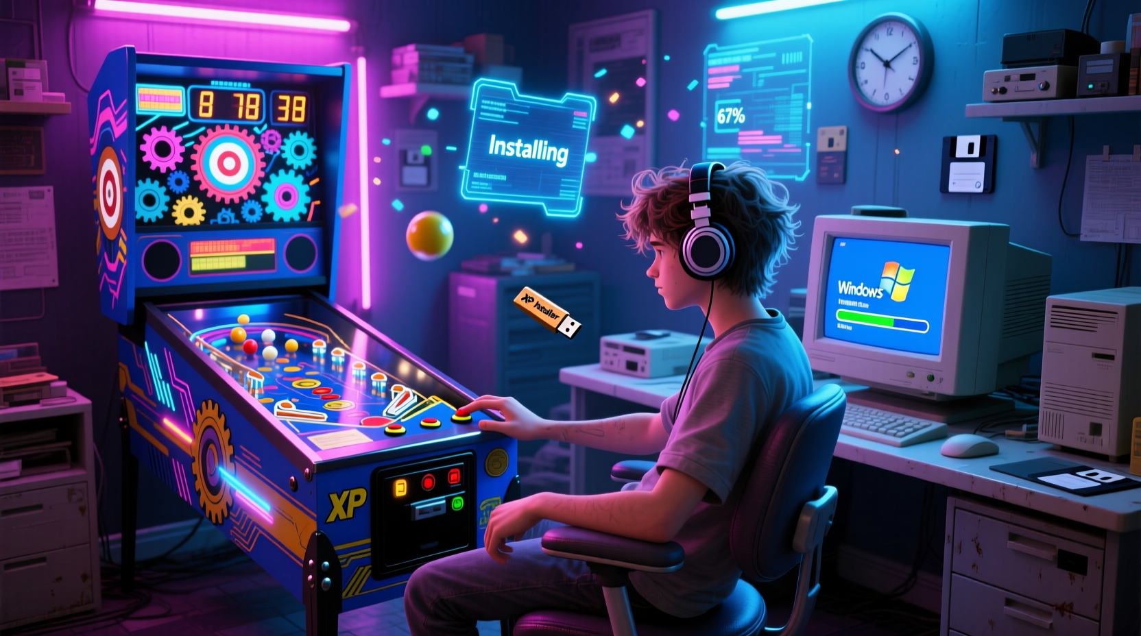 friday fun play pinball while installing xp