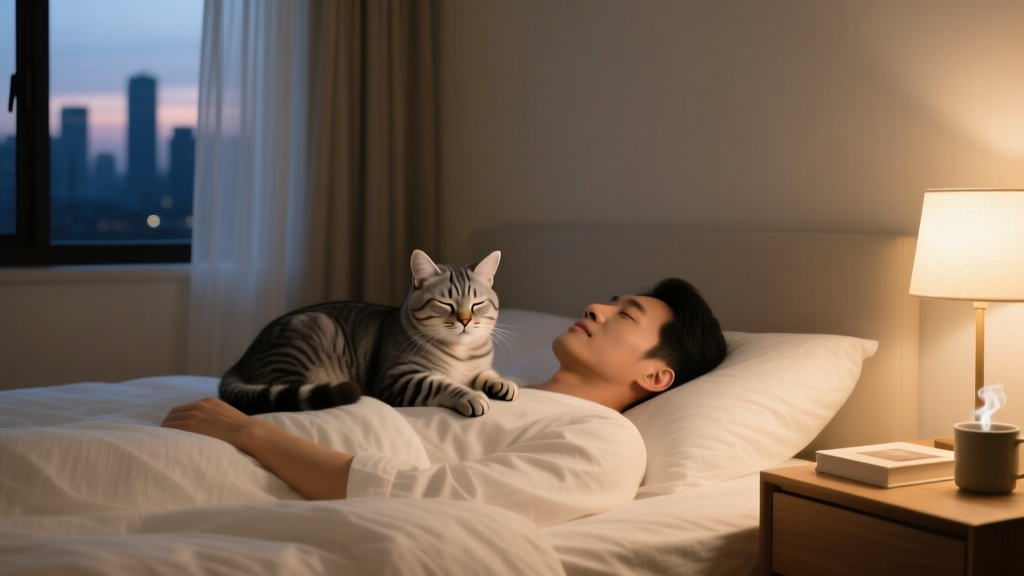 Why Cats Sit on Your Chest While You Sleep