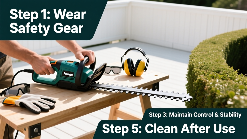 How to Use a Hedge Trimmer Safely and Effectively