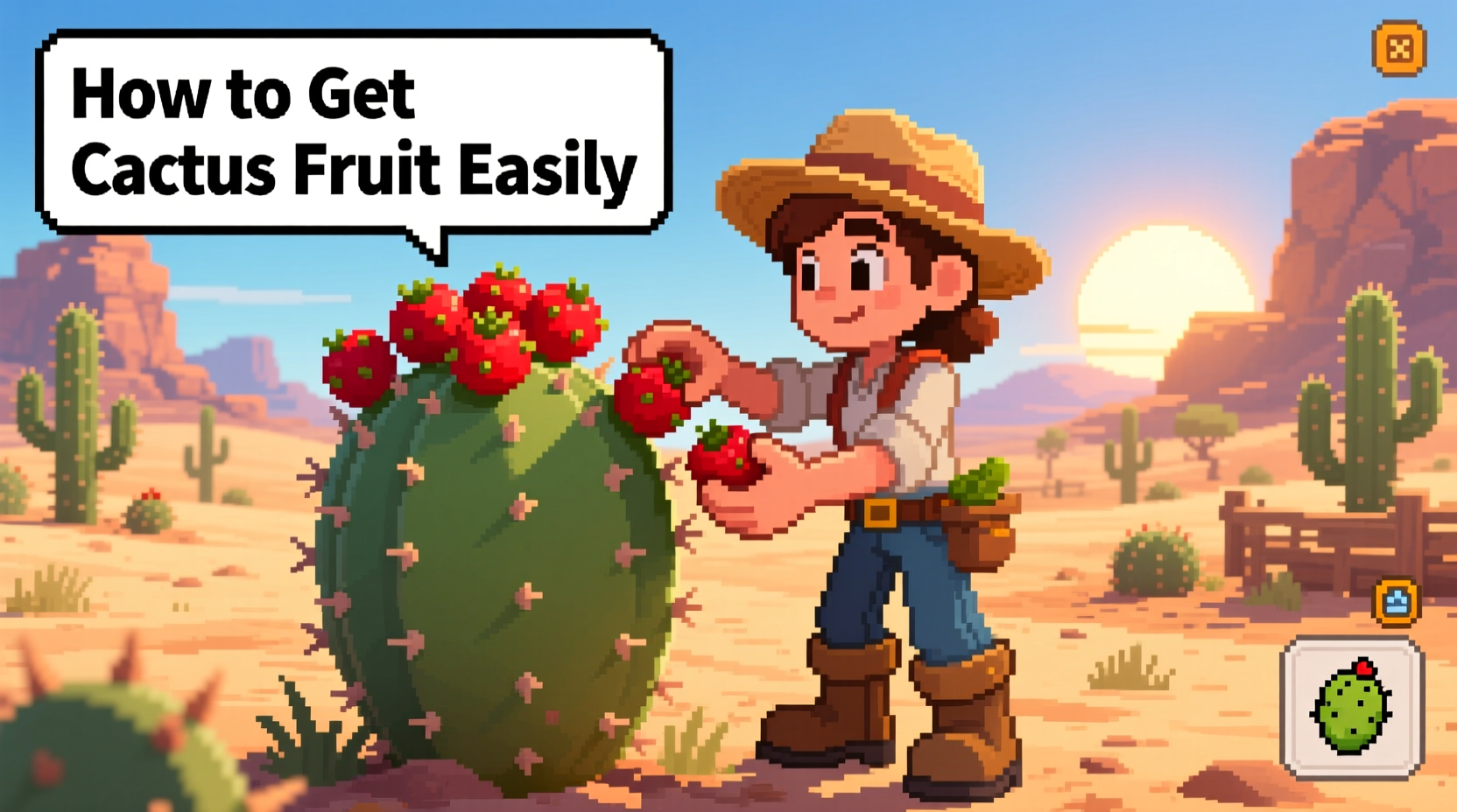 Get Cactus Fruit Fast in Stardew Valley | TheHomeSprouts