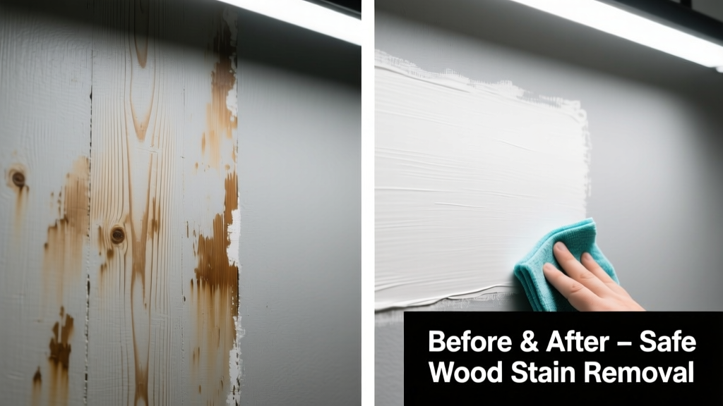 How to Remove Wood Stain from a Painted Wall Safely