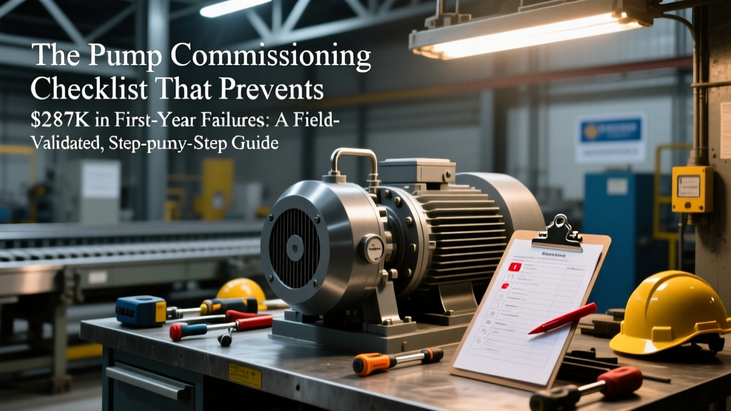 Pump Commissioning Checklist: Prevent $287K in Failures