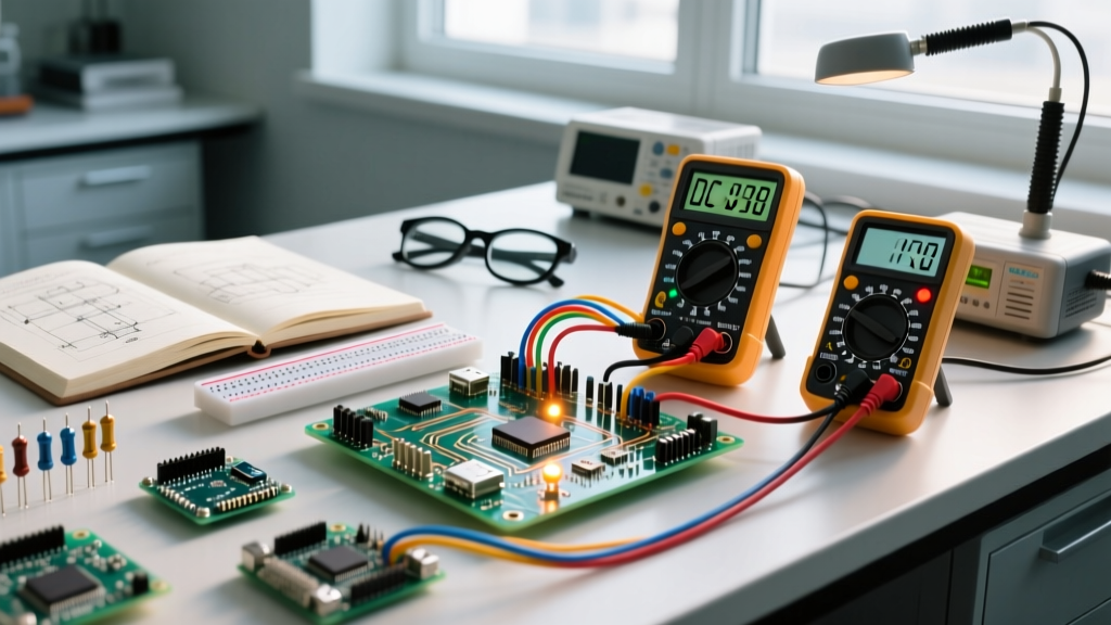 Translating a Voltmeter Diagram Circuit to Real-World DC Measurements
