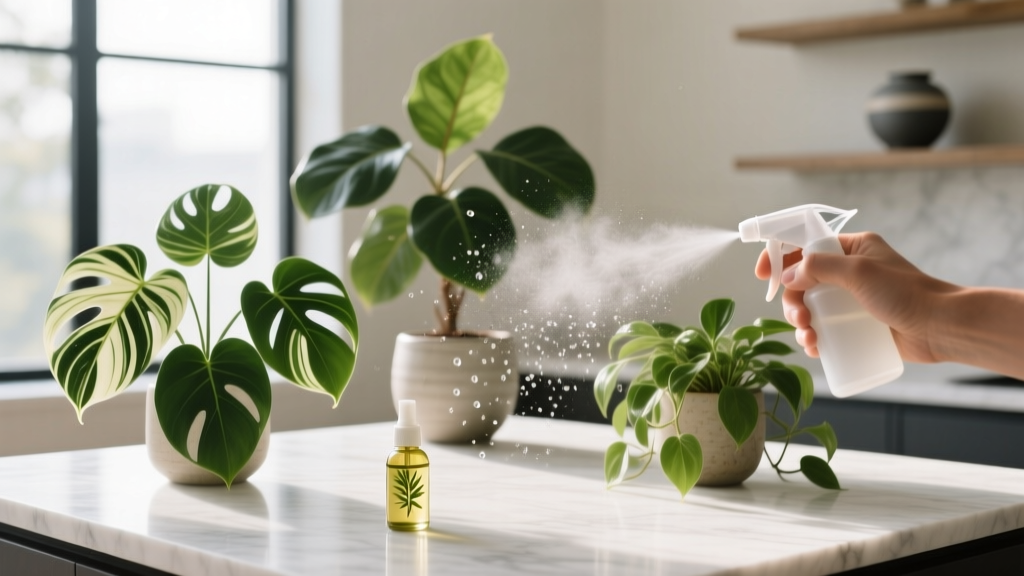 What to Spray Plants With Before Bringing Indoors