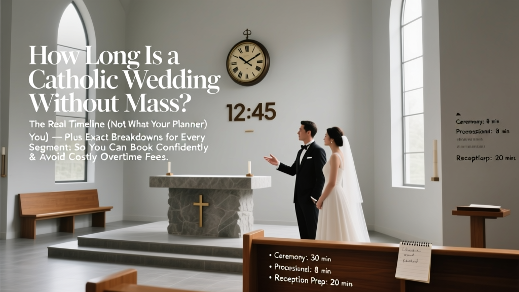 Catholic Wedding Without Mass: Real Timeline (2026)