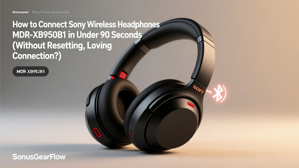 Sony MDR-XB950B1 Pairing Guide: Bluetooth & NFC Tips