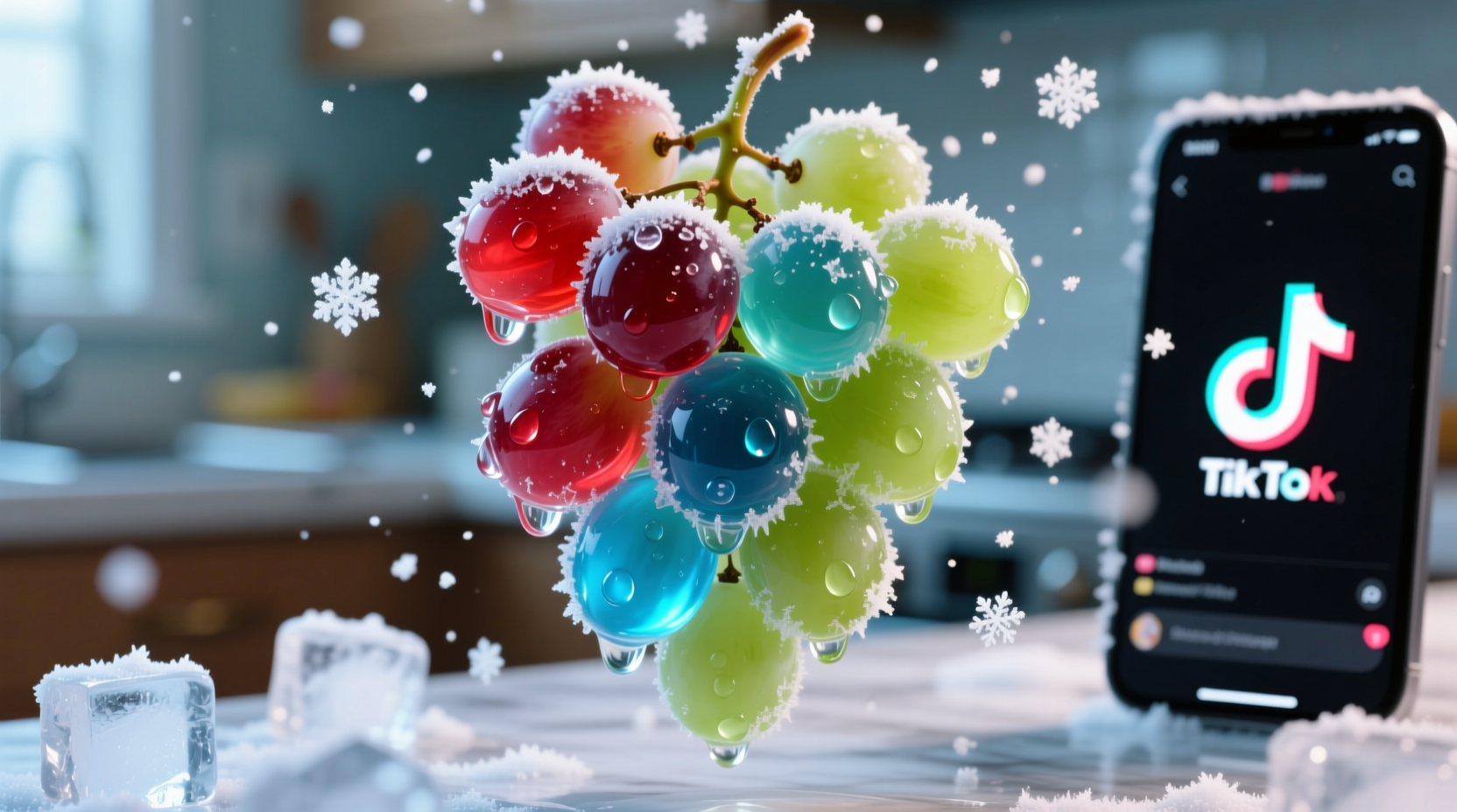 tiktoks frozen jell o grapes need help