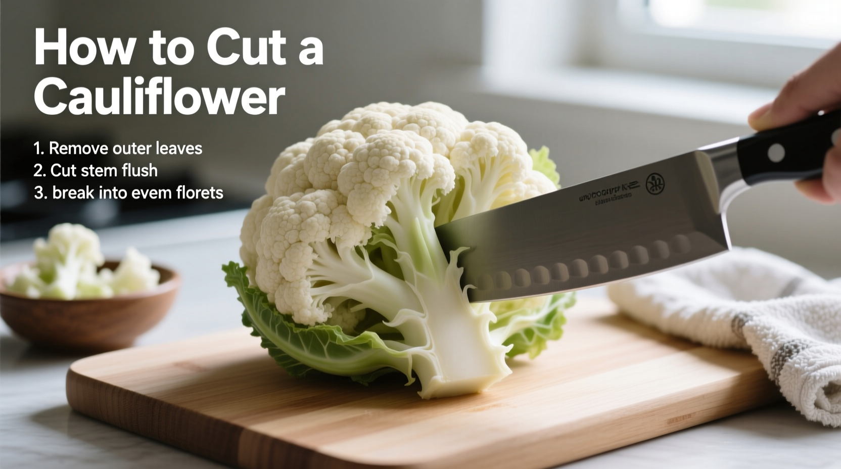 How to Cut Cauliflower: Step-by-Step Guide for Perfect Florets