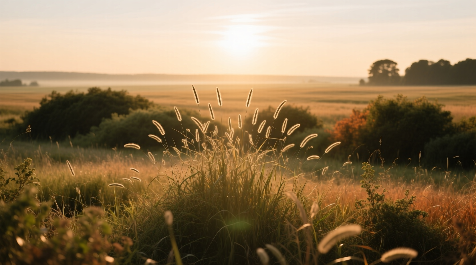 tall grass shrubs