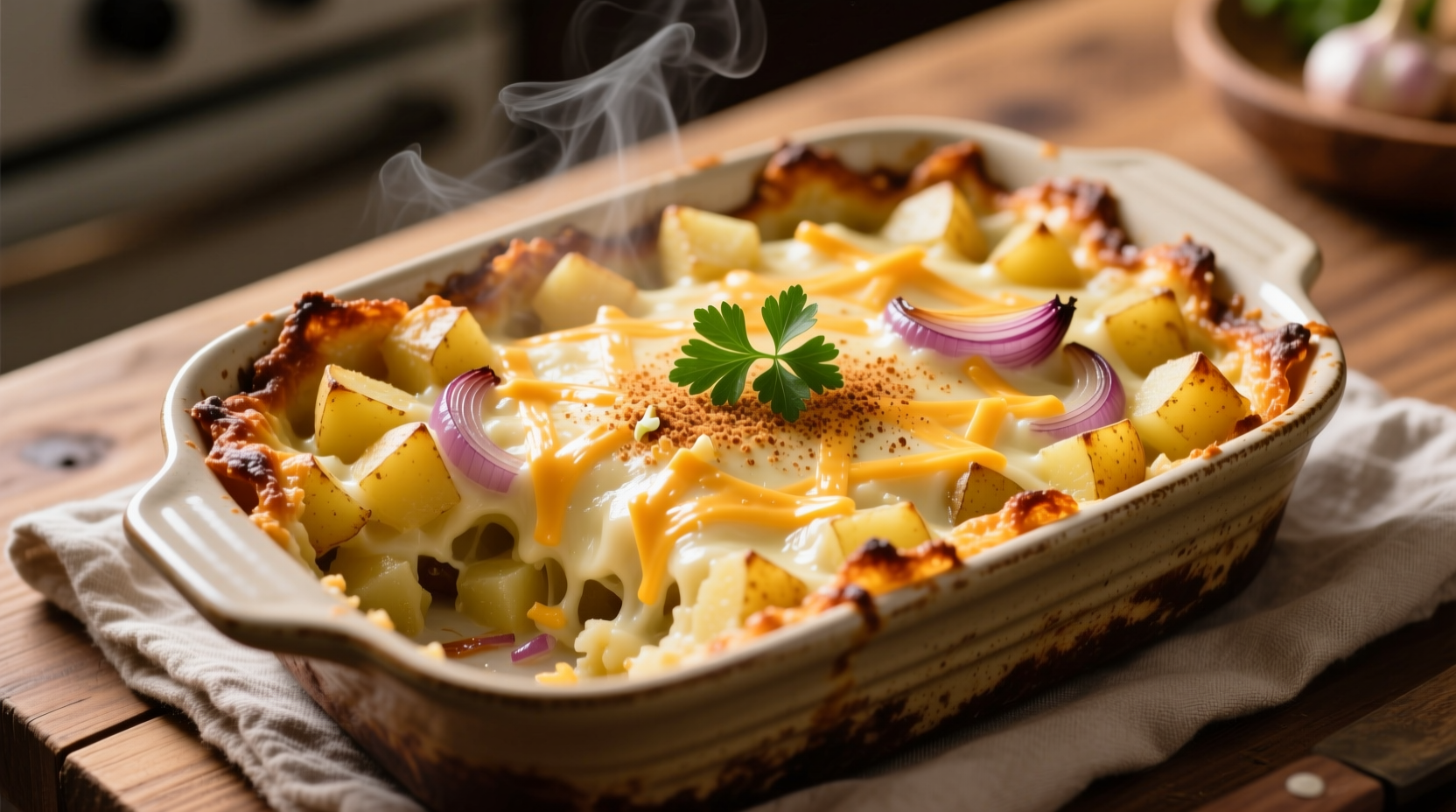 Perfect Cheesy Diced Potato Casserole Recipe in 65 Minutes
