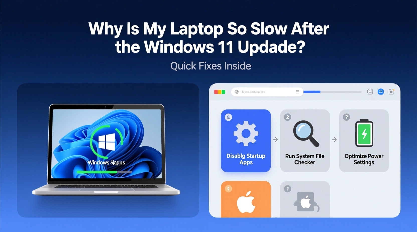 why is my laptop so slow after windows 11 update quick fixes inside