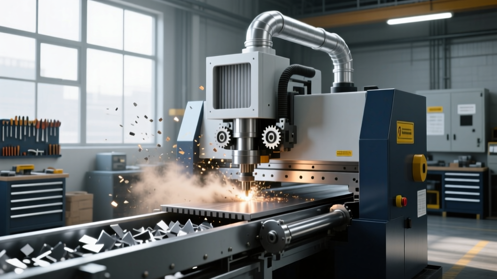 CNC Shearing Machine Chip Management and Dust Collection Maintenance