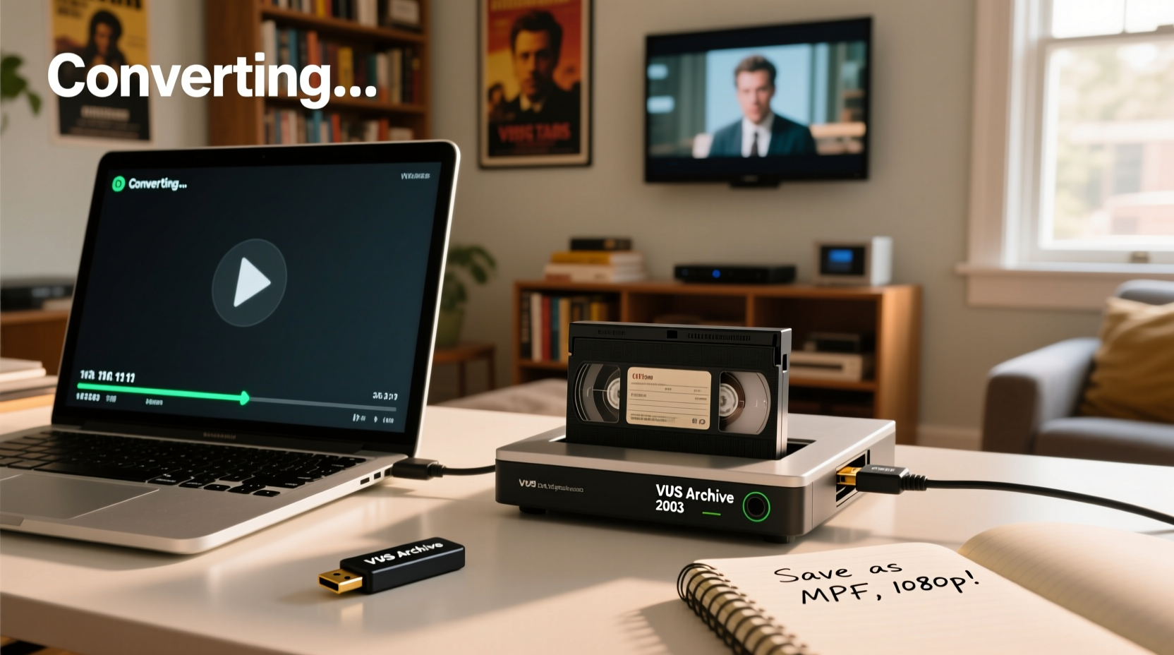 how to transfer old vhs tapes to digital format easily at home