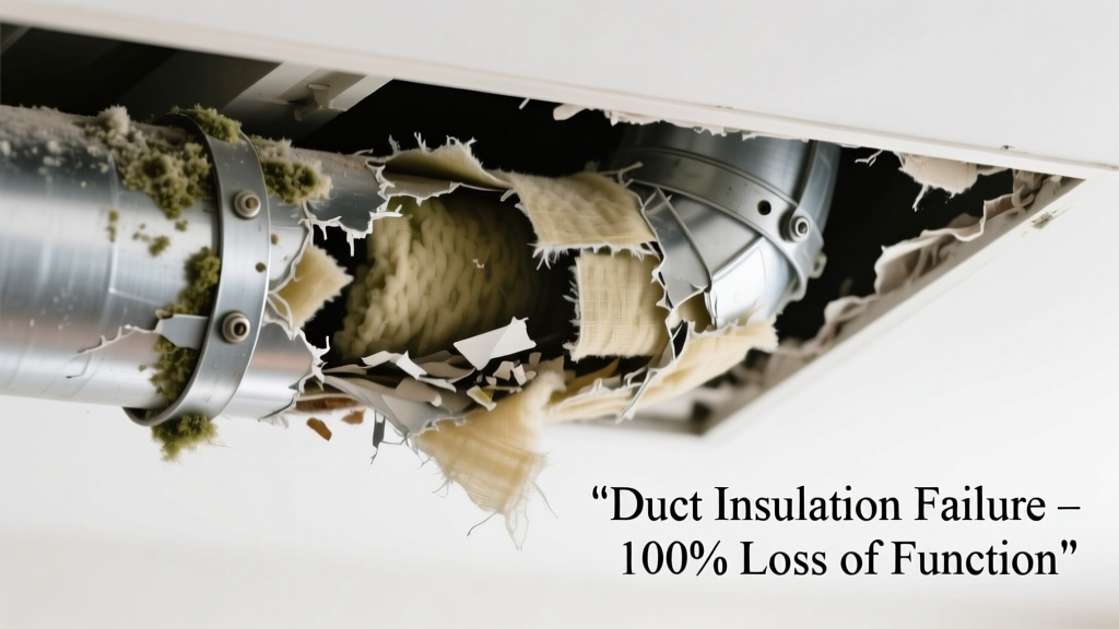 Duct Insulation Damaged and Not Working at All