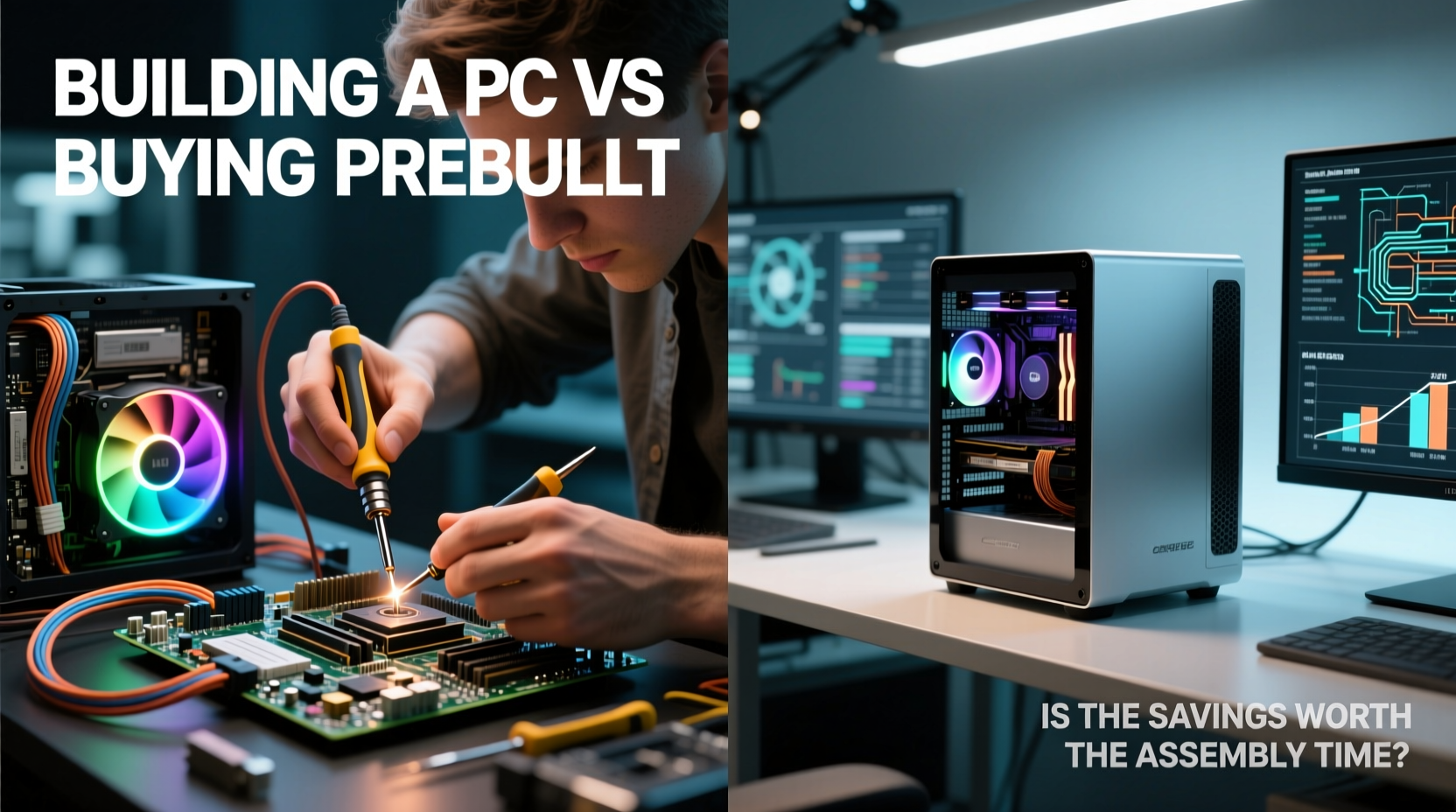 building a pc vs buying prebuilt is the savings worth the assembly time