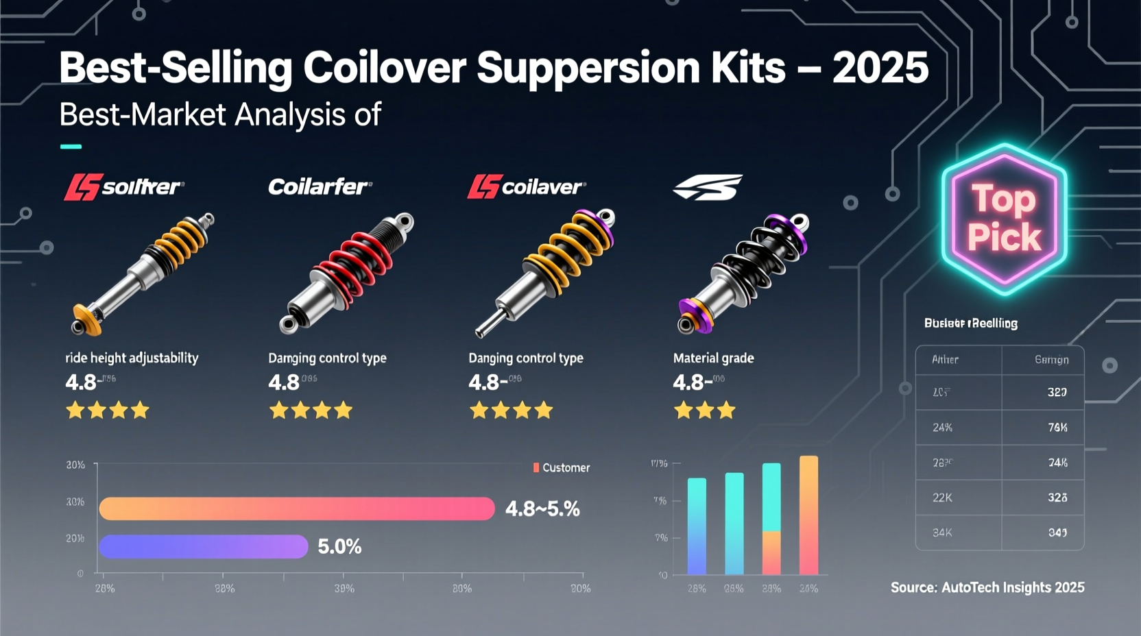 best selling coilover suspension kit