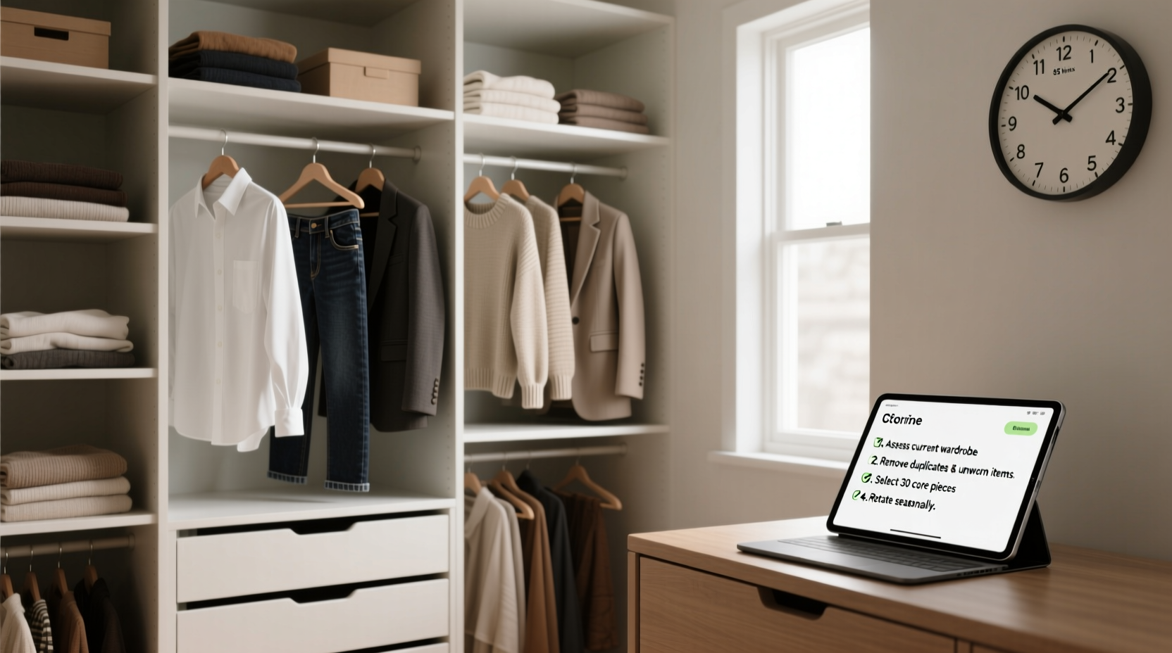 closet organization tips real depth capsule wardrobe