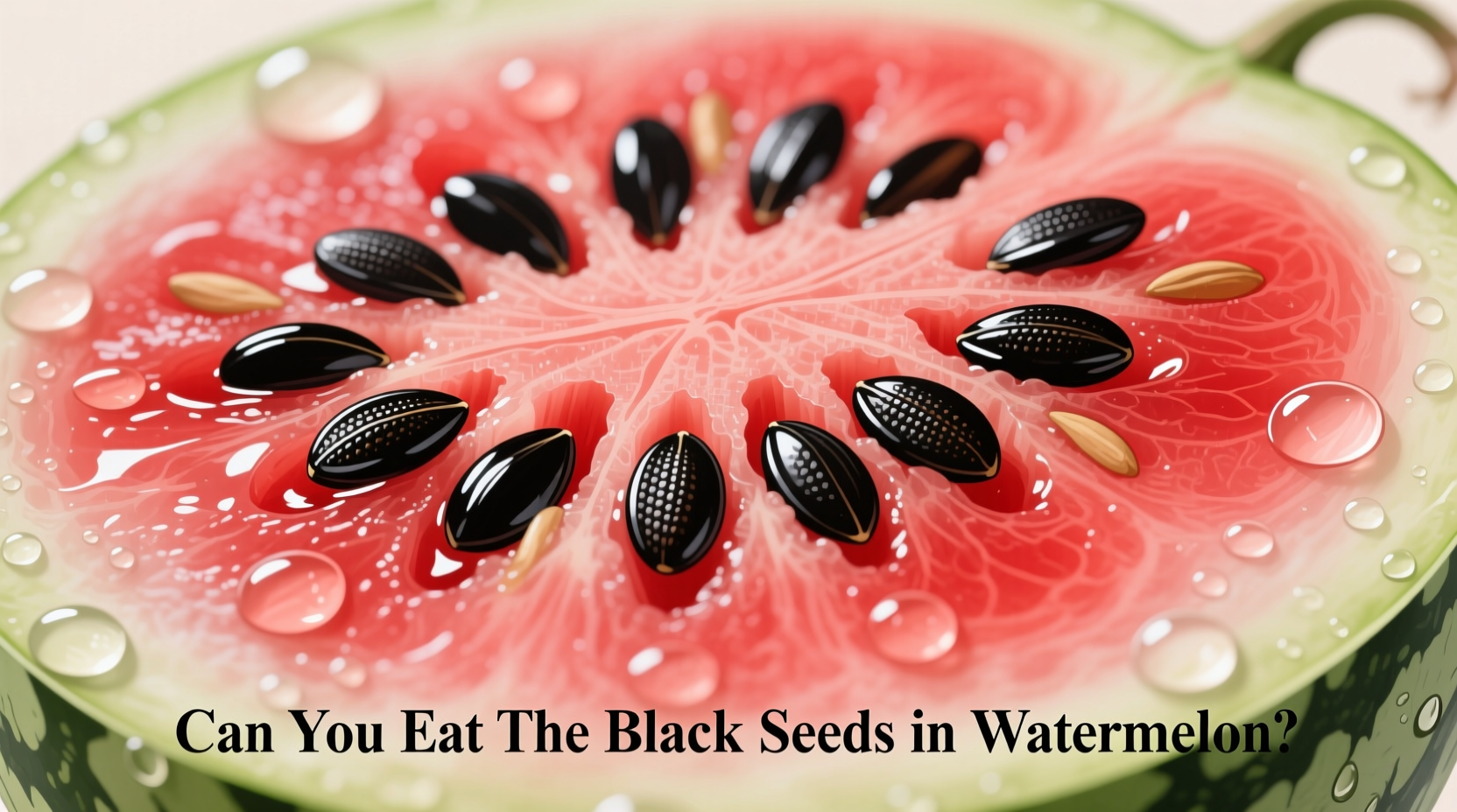 can you eat the black seeds in watermelon