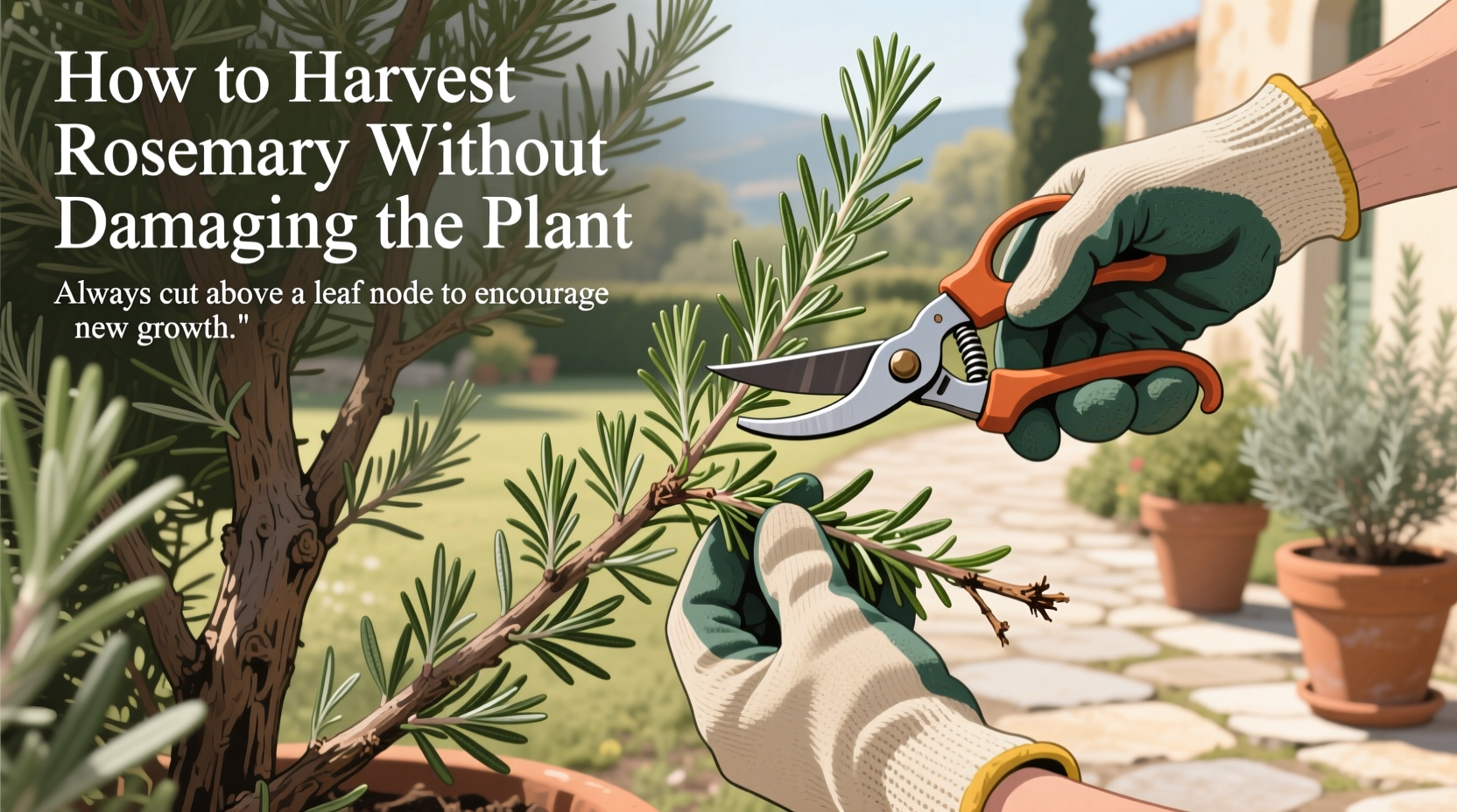 Harvest Rosemary: 5 Tips for Healthy Plants | TheHomeSprouts