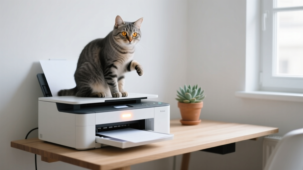 Why Cats Sit on Printer When It's Printing