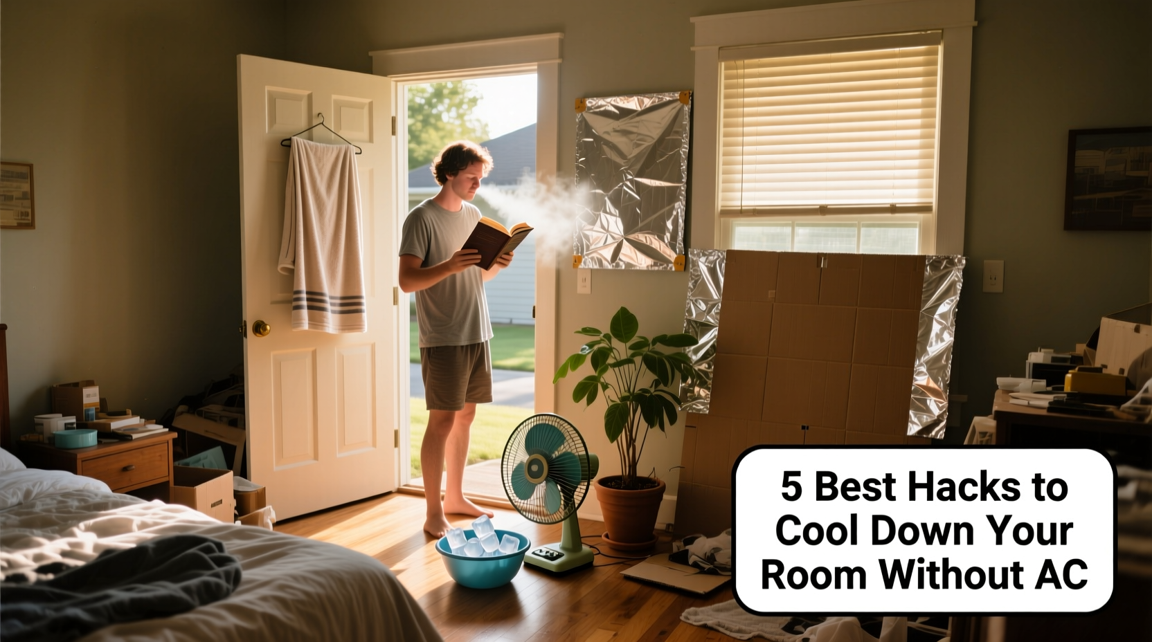 best hacks to cool down a hot room without ac this summer