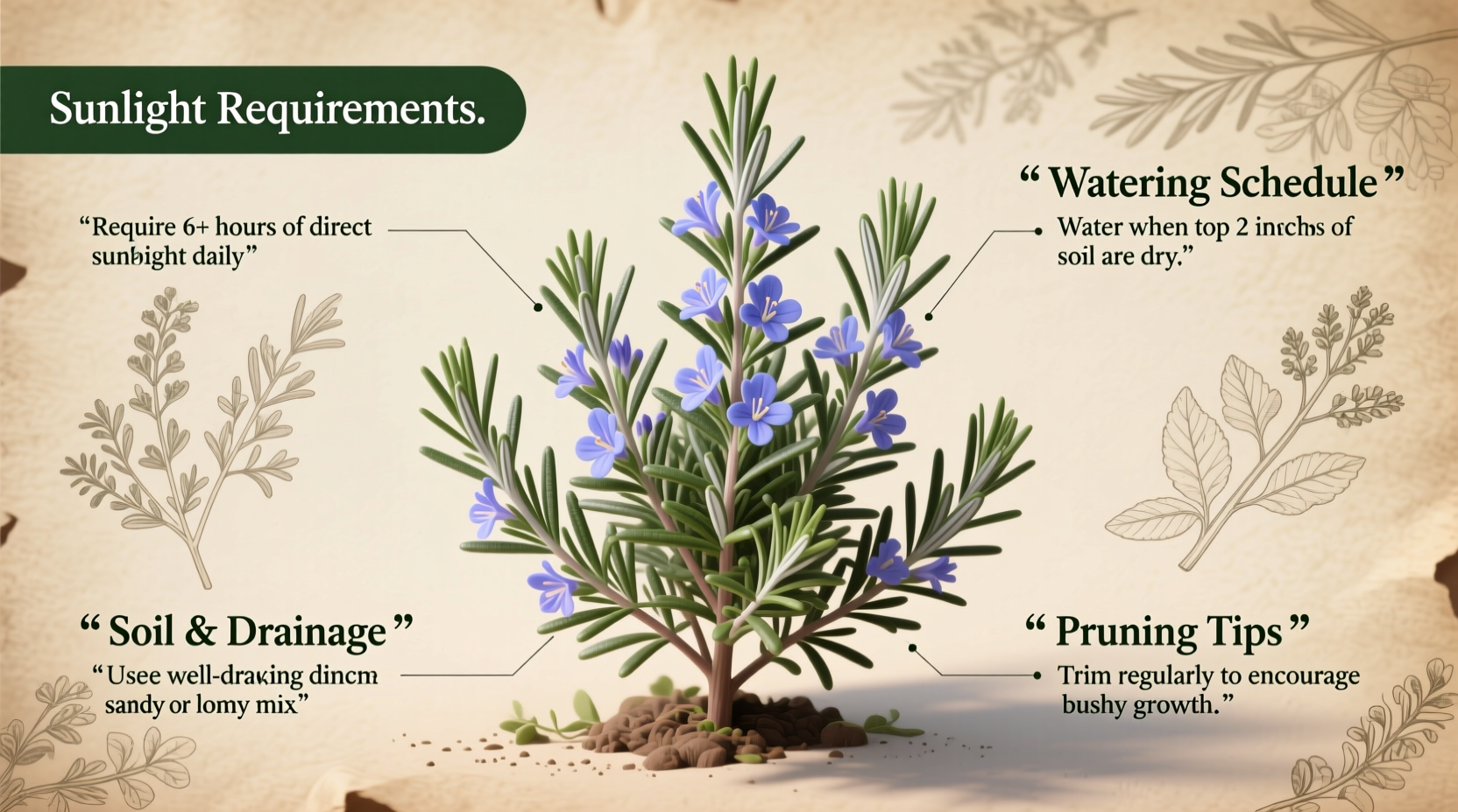 7 Rosemary Care Tips for Thriving Plants | TheHomeSprouts