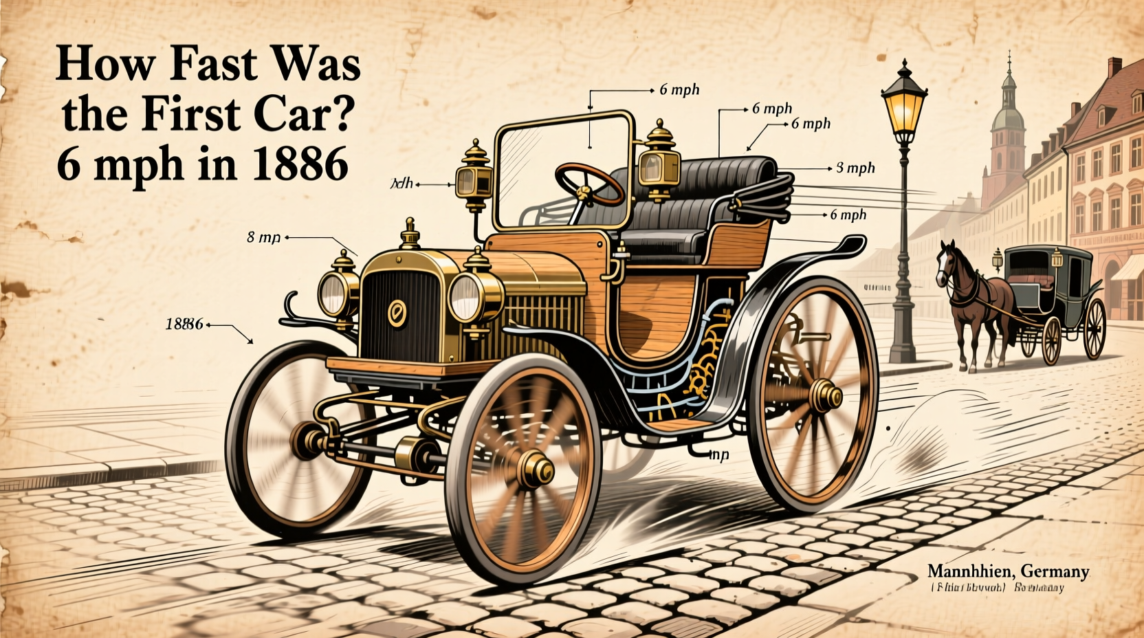 how fast was the first car