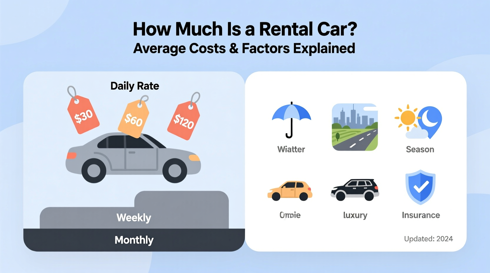 how much is a rental car