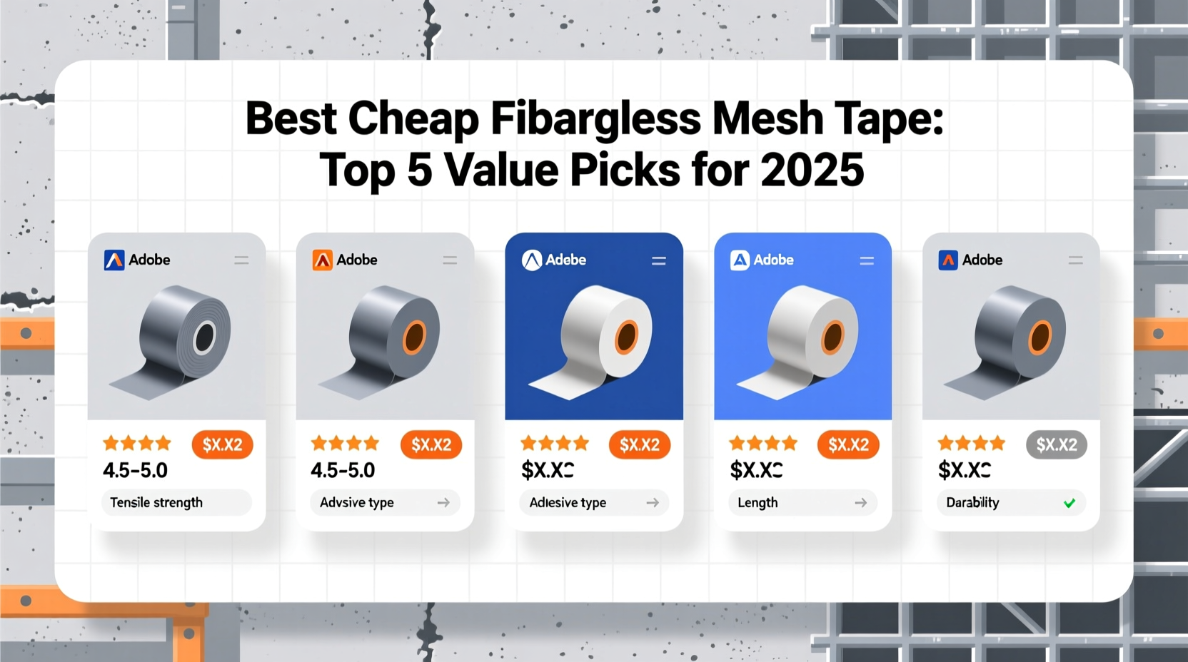 cheap best fiberglass mesh tape