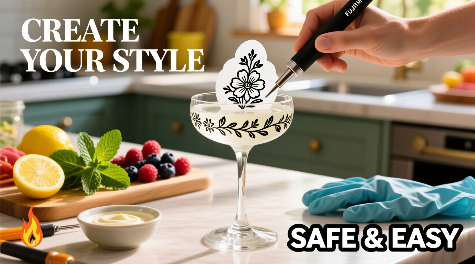 glass etching kits for custom cocktail glasses fun DIY or fire hazard
