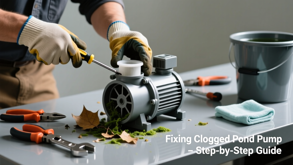 Fixing a Clogged Pond Pump Making Unusual Noise