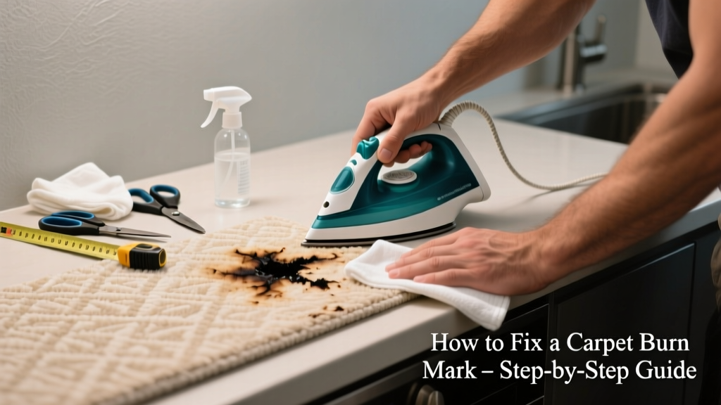 How to Fix a Carpet Burn Mark in the Kitchen