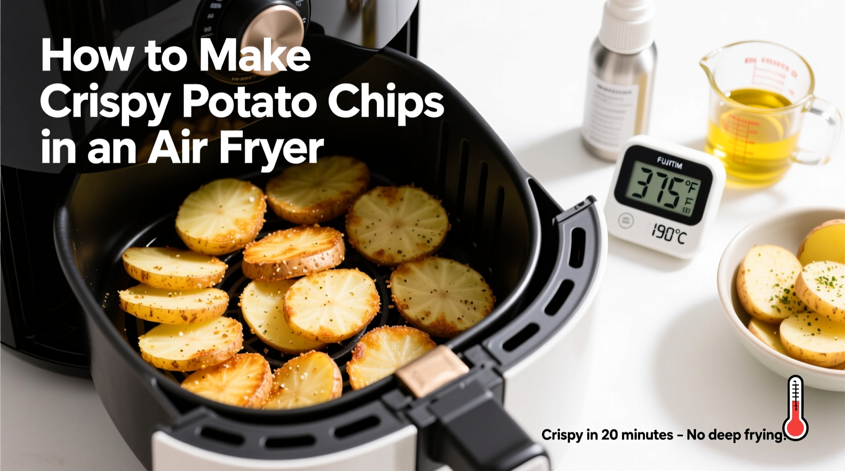 Perfect Air Fryer Potato Chips: Crispy Recipe in 20 Minutes