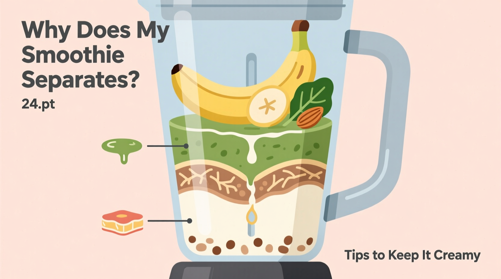 why does my smoothie separate after blending and how to keep it creamy