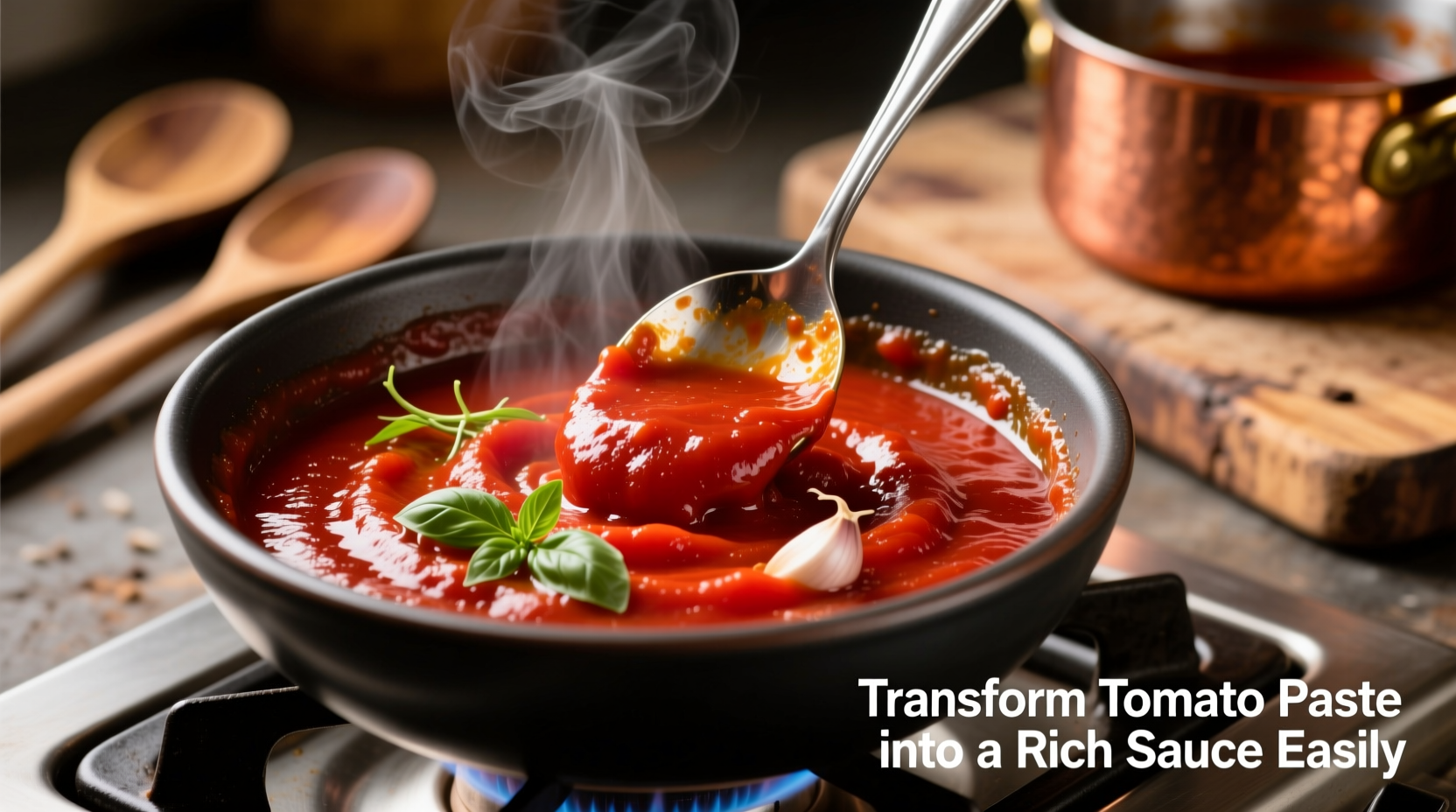transform tomato paste into a rich sauce easily