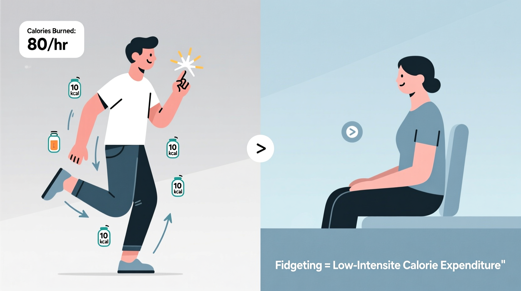 does fidgeting burn calories and can it aid weight loss subtly