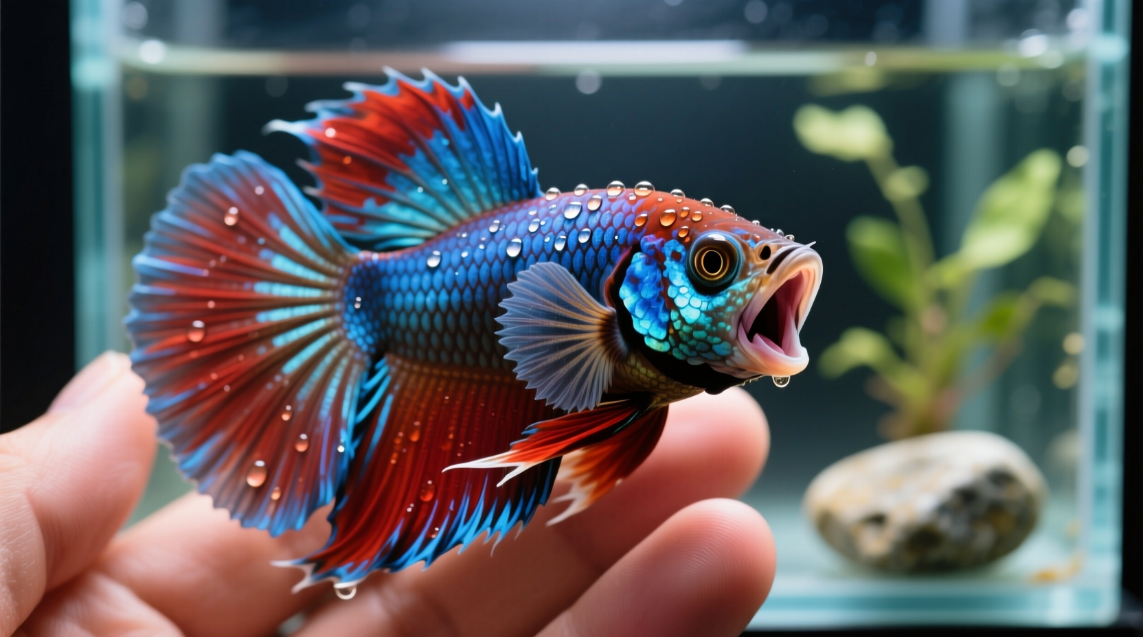 why does my betta fish flare at me and is it aggression or curiosity