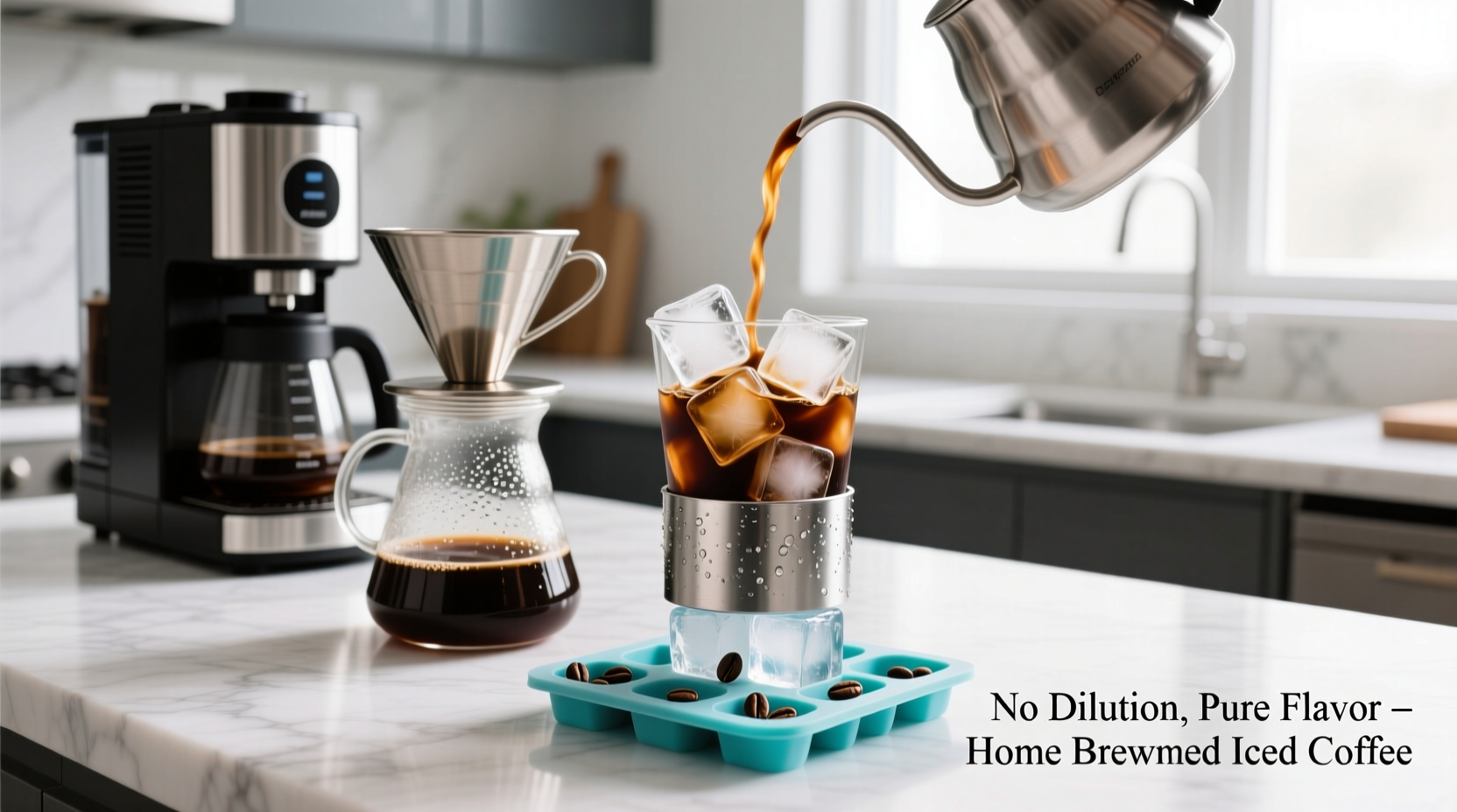 how to make iced coffee at home without diluting it with melting ice